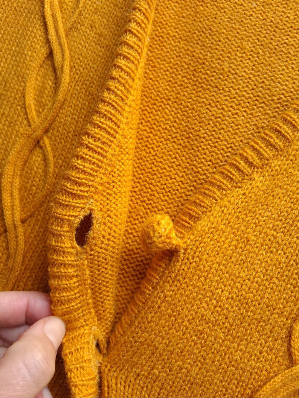 Vintage Sweater Vest Knit Yellow retro women’s size 12 - Picture 4 of 14
